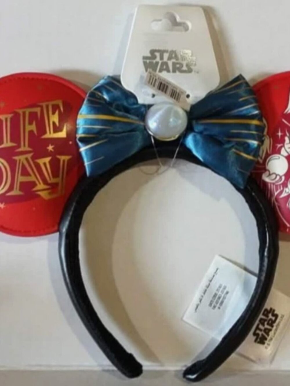 NWT Disney Parks Star Wars Life Day Chewbacca Ears Headband May the Fourth